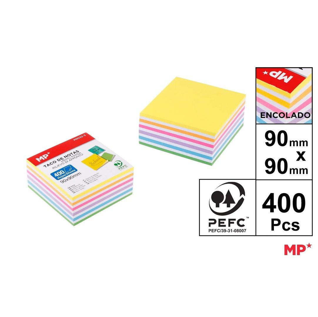 استیک نوت 400 برگی 9×9 رنگی MP PN032-3