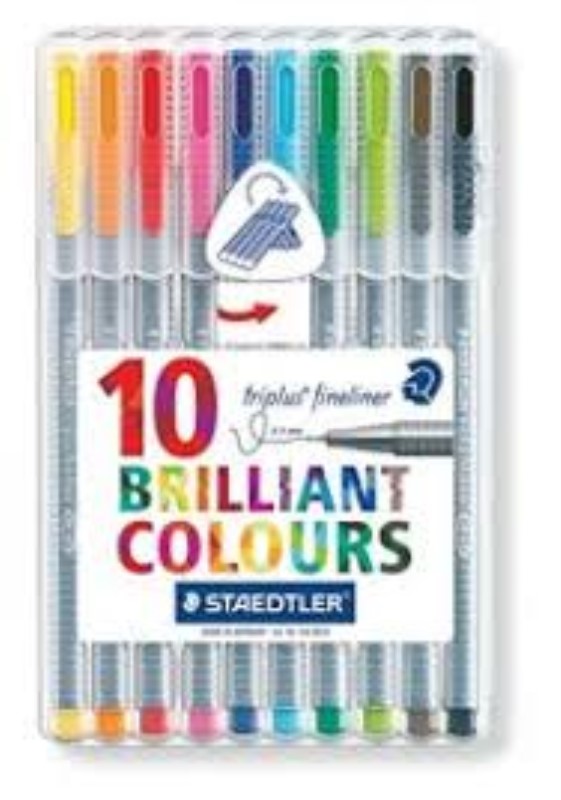 روان نویس نوک نمدی بسته 10 رنگ BRILLIANT COLOURS 334 SB10