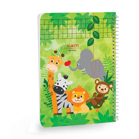 دفتر وزیری 60 برگ شطرنجی درشت سیمی 2030