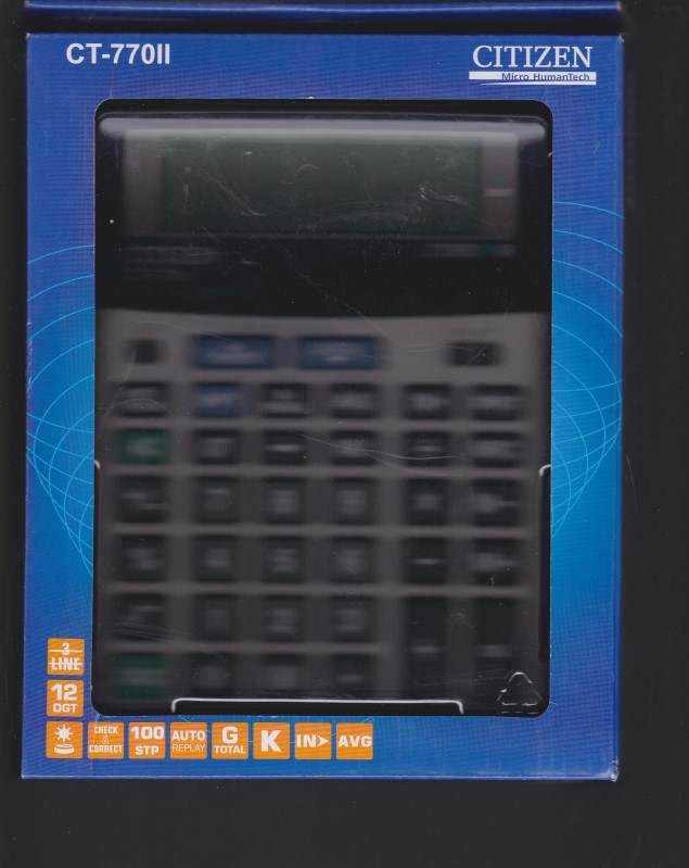 ماشین حساب سیتیزن CT-770II