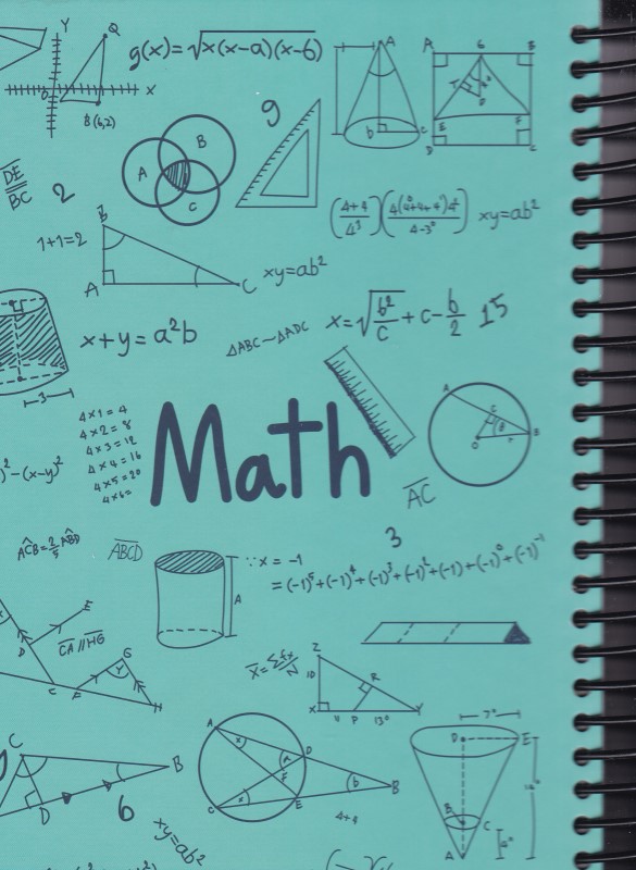 دفتر ریاضی آبی سیمی 200 برگ دات نوت MATH 16.5*23CM