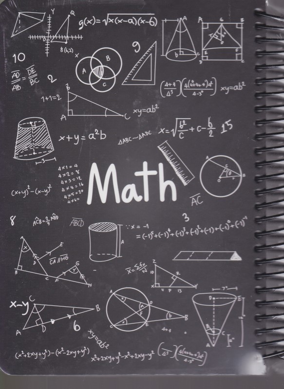 دفتر ریاضی مشکی سیمی 200 برگ دات نوت MATH 16.5*23CM