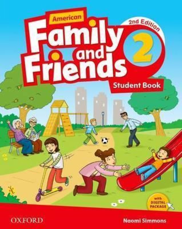 AMERICAN FAMILY AND FRIENDS 2 SB+WB+CD STUDENT BOOK WORK BOOK