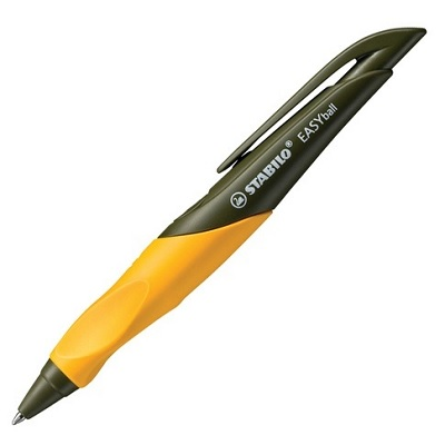 خودکار آبی بدنه نارنجی راست دست  STABILO Easy Ball 2858/40-1