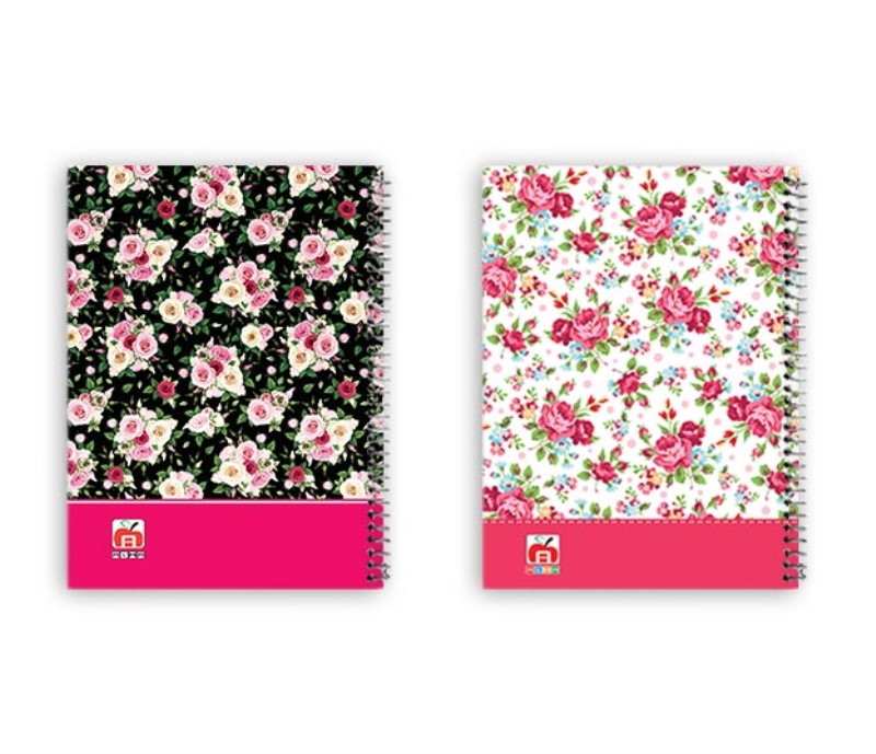 یادداشت  15*10 سیمی طلقی جایزه طرح گل 100 برگ کد 7334