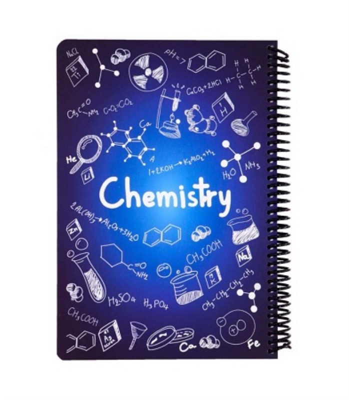 دفتر شیمی آبی تیره سیمی 100 برگ دات نوت CHEMISTRY 16.5*23CM