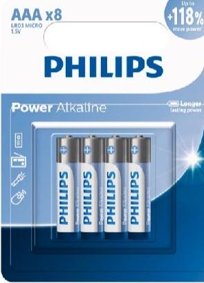 باطری نیم قلمی 4 عددی PHILIPS Ultra Alkaline