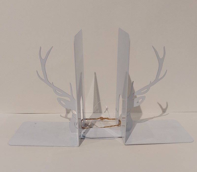 نگهدارنده کتاب فلزی 2 تایی طرح گوزن