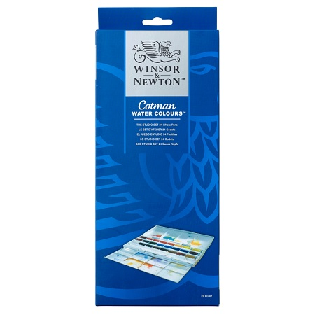 ست آبرنگ 24 رنگ WINSOR 0390084