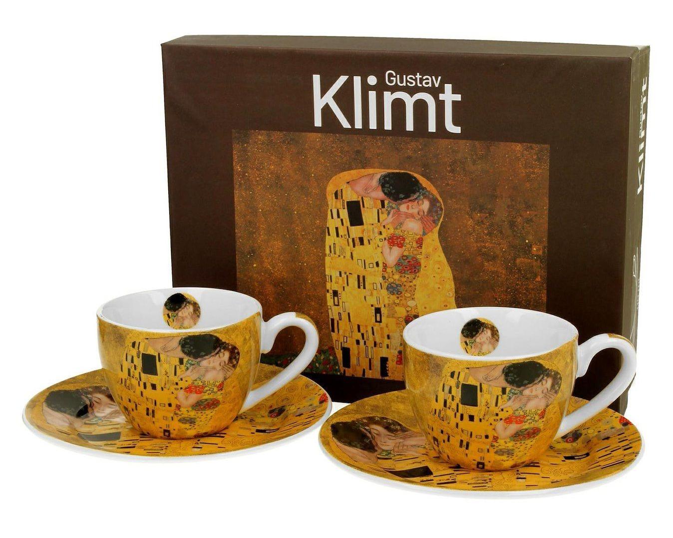 ماگ 6921 Klimt The Kiss espresso cup set 2 x 90 ml 2 pcs.