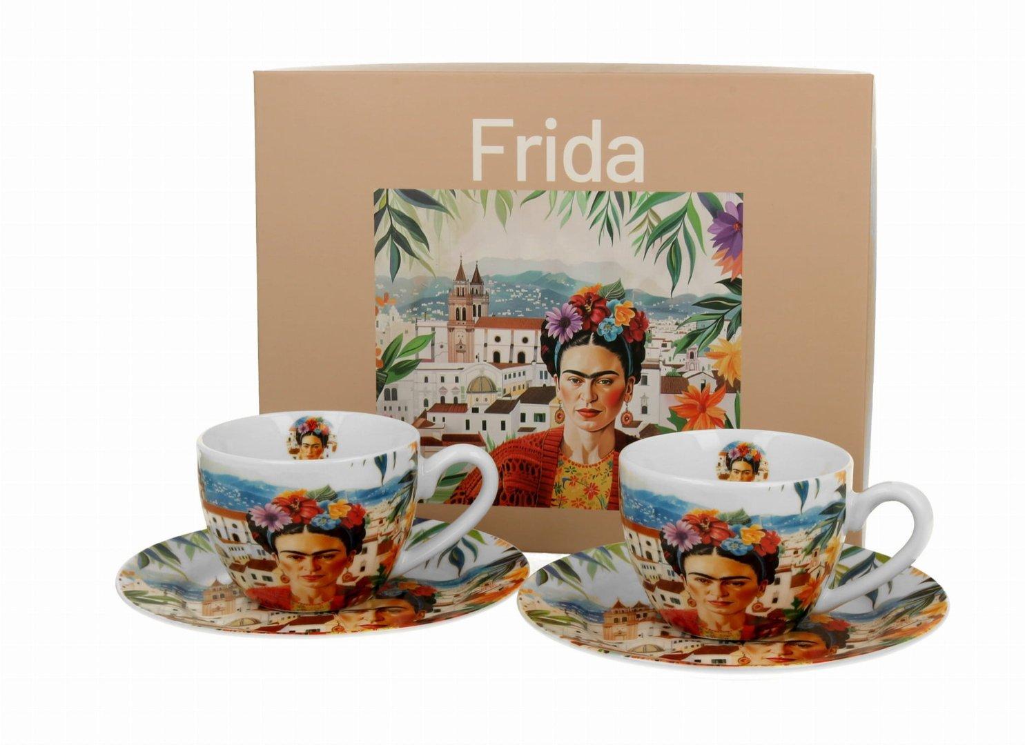 ست اسپرسوخوری دو عددی Duo 2 Mexican Art Porcelain Espresso Cups - Red 0492