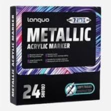 ماژیک اکریلیک متالیک دو سر 24 رنگ لانگو Languo M750-2