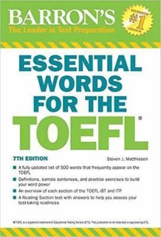 ESSENTIAL WORDS FOR THE TOEFL