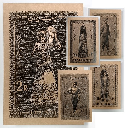 دفتر یادداشت 80 برگ رقعی کرافت سری اقوام سپیدار