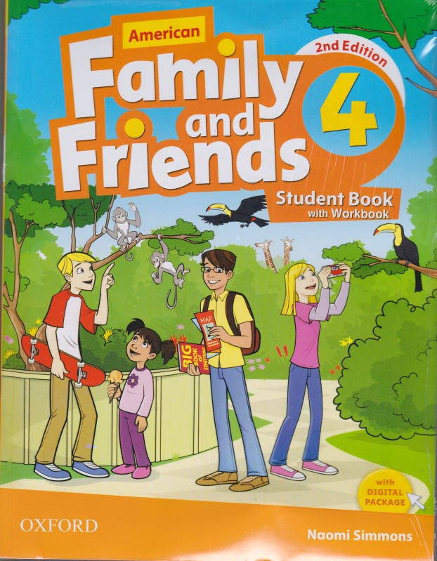 AMERICAN FAMILY AND FRIENDS 4 SB+WB+CD STUDENT BOOK WITH WORKBOOK