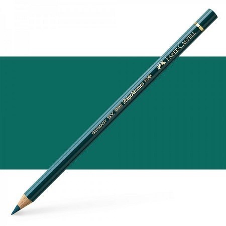 تصویر  158 deep cobalt green polychromos artist color pencil