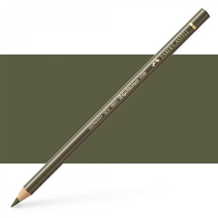 تصویر  173 olive green yellowish polychromos artist color pencil