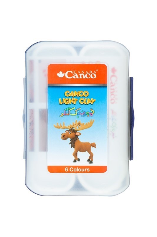 تصویر  خمير سبك 6 رنگ ظرفي Canco