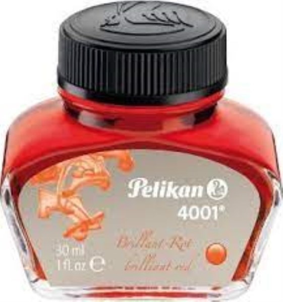 تصویر  جوهر خودنويس قرمز شيشه Pelikan 30ml