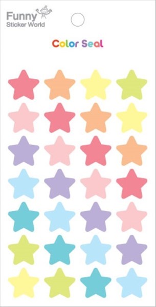 تصویر  استيكر ستاره اكليلي رنگي 15S-T916