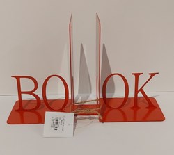 تصویر  نگهدارنده كتاب فلزي 2 تايي طرح BOOK