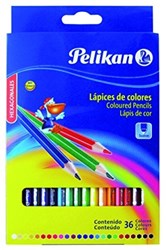 تصویر  مداد رنگي 36 رنگ جعبه مقوايي PELIKAN 998302
