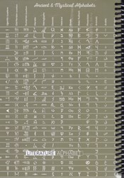 تصویر  دفتر 100 برگ جلد سخت Scientist LITERATURE ALPHABET 16.5×23