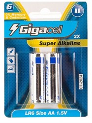 تصویر  باطري قلمي 2 عددي Gigacell Super Alkaline
