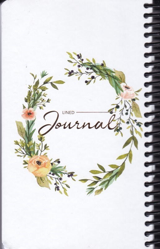 تصویر  دفتر ژورنال خط دار با استيكر سيمي دات نوت JOURNAL 13×21CM