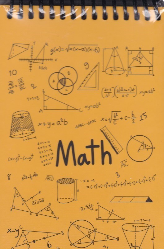 تصویر  يادداشت جلد سخت  A6 فنر از بالا SCIENCE MATH