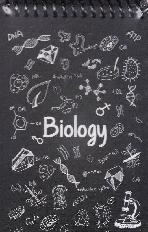 تصویر  يادداشت جلد سخت  A6 فنر از بالا SCIENCE BIOLOGY