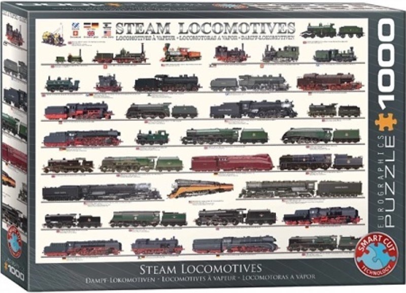 تصویر  پازل Steam Locomotives 1000 PCS 48×68 CM 6000-0090