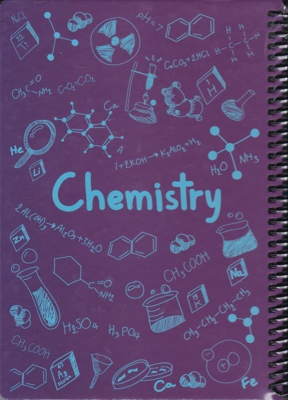 تصویر  دفتر شيمي بنفش سيمي 100 برگ دات نوت CHEMISTRY 16.5*23CM