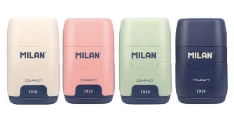 تصویر  تراش پاك كن دوقلو MILAN COMPACT 4703116SNC