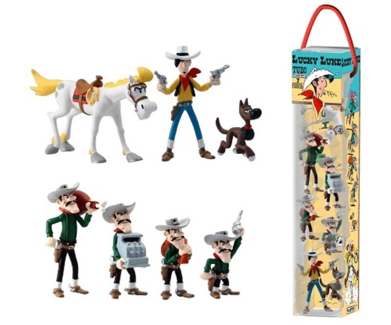 تصویر  مجسمه TUBO LUCKY LUKE 7 FIGURINES 70387