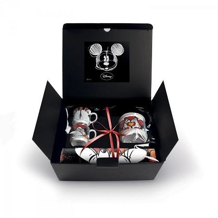 تصویر  MICKEY LOVE GIFT BOX 2 ESPRESSO CUPS SUGER BOWL PLACEMAT RED