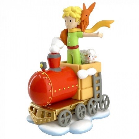 تصویر  مجسمه LITTLE PRINCE AND HIS FRIENDS ON THE TRAIN FIGURINE 040455