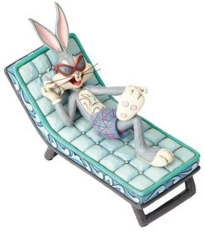 تصویر  مجسمه Bugs Bugs Bunny lounge chair 12 CM Hollywood Hare 4055776