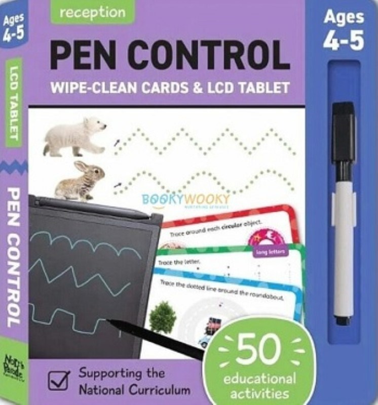 تصویر  Pen Control Wipe Clean Cards And LCD Tablet