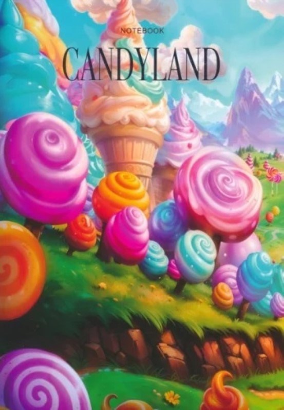 تصویر  دفتر يادداشت گلاسه CANDY LAND كد 486 هميشه