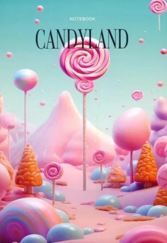 تصویر  دفتر يادداشت گلاسه CANDY LAND كد 509 هميشه