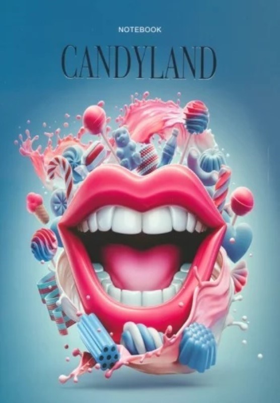 تصویر  دفتر يادداشت گلاسه CANDY LAND كد 493 هميشه