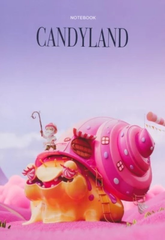 تصویر  دفتر يادداشت گلاسه CANDY LAND كد 479 هميشه