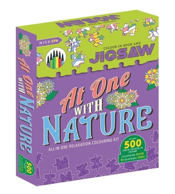 تصویر  At One With Nature Relax And Colour Book And Jigsaw