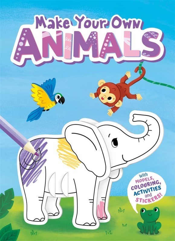 تصویر  Make Your Own Animals With Models, Colouring, and Stickers