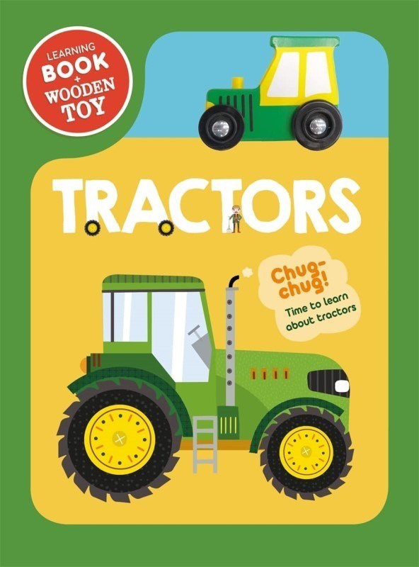 تصویر  Tractor Wooden Toy and Fact Book