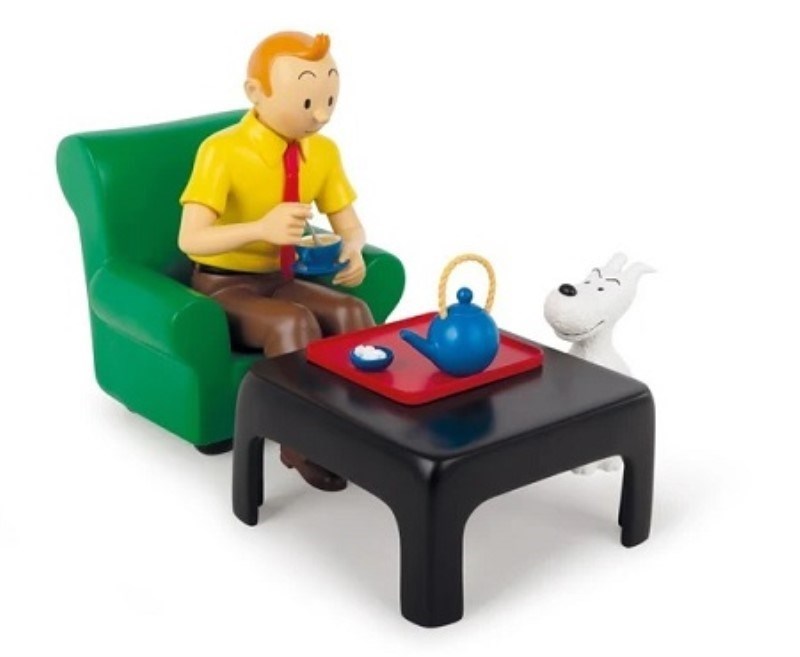 تصویر  مدل كلكسيوني TINTIN DRINKING HIS TEA 47002