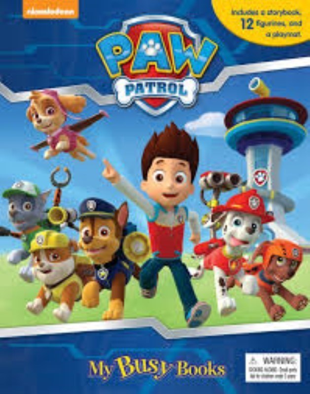 تصویر  Paw Patrol My Busy Books - Storybook, 10 figurines, playmat - Hardcover