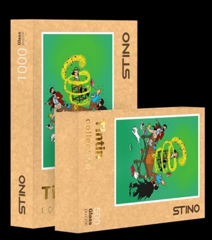 تصویر  پازل شيشه اي 1000 تكه طرح Tintin هفت گوي بلورين كد STINO 19101