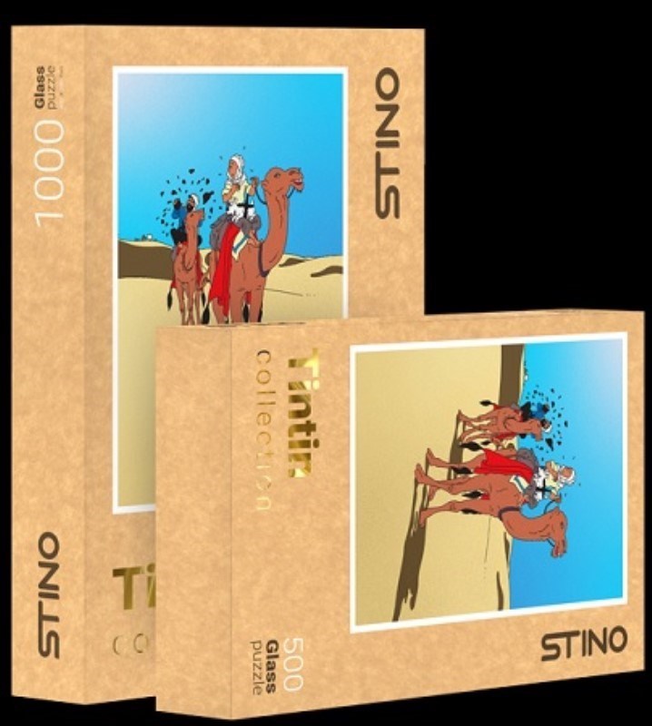 تصویر  پازل شيشه اي 1000 تكه طرح Tintin خرچنگ پنجه طلايي كد STINO 19102